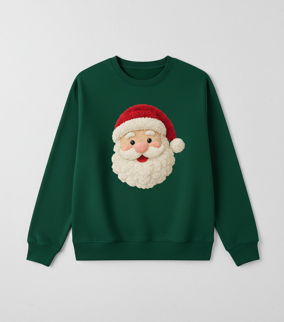 DTF Transfer – 11" Yarn Santa