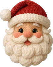 Load image into Gallery viewer, DTF Transfer – Yarn Santa Face C
