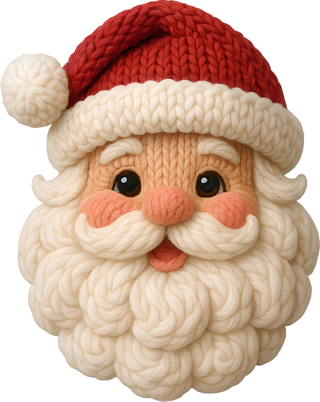 DTF Transfer – Yarn Santa Face C