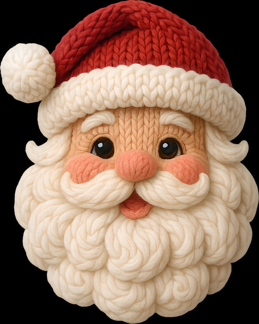 DTF Transfer – Yarn Santa Face C
