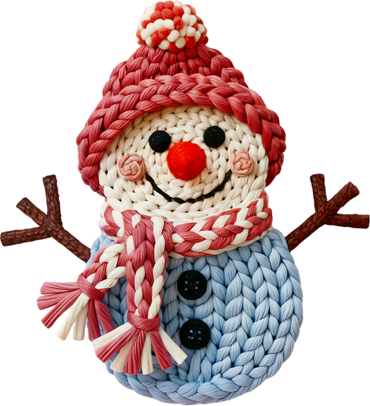 DTF Transfer – Yarn Snowman C Multi Sizes