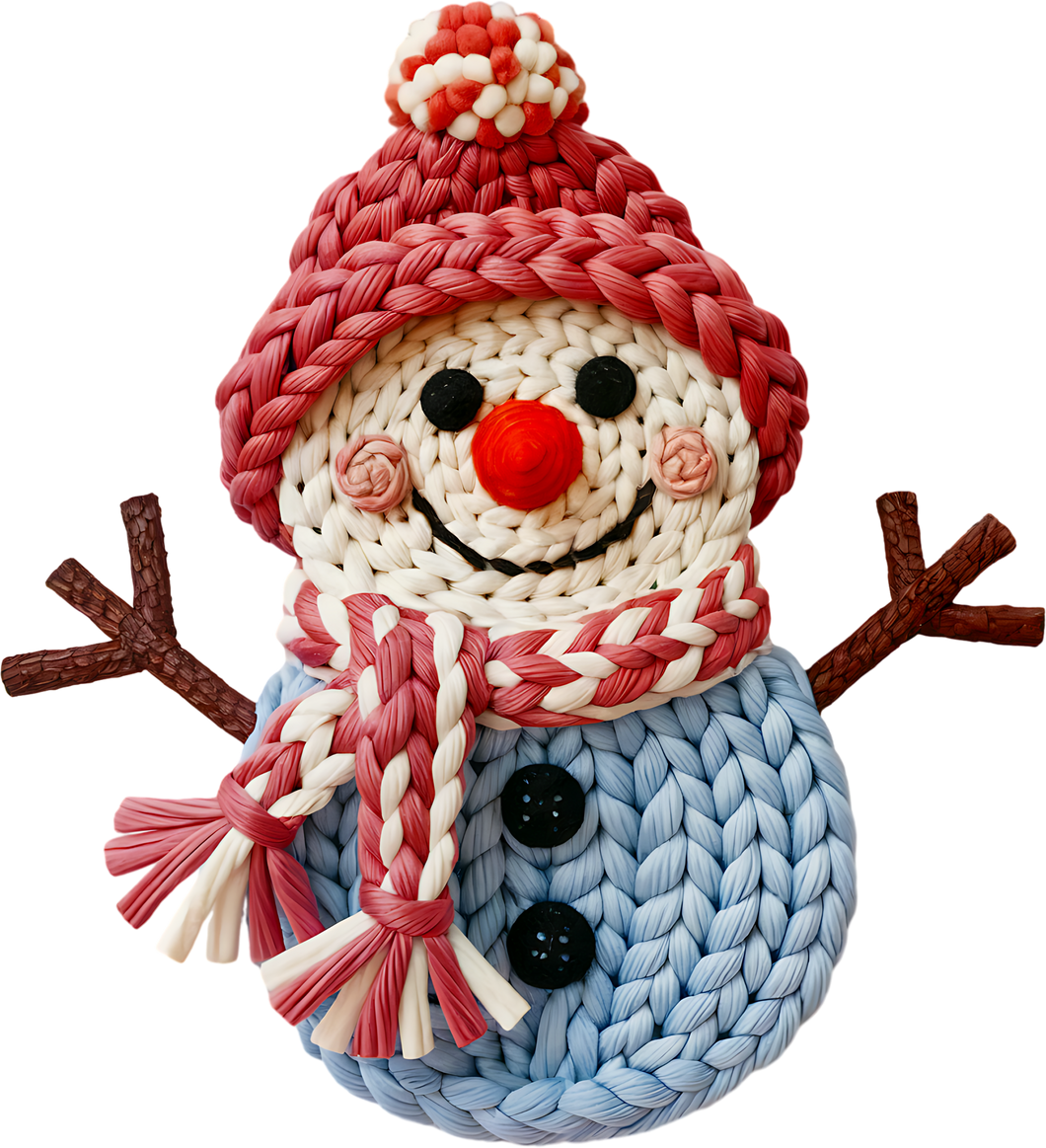 DTF Transfer – Yarn Snowman C Multi Sizes