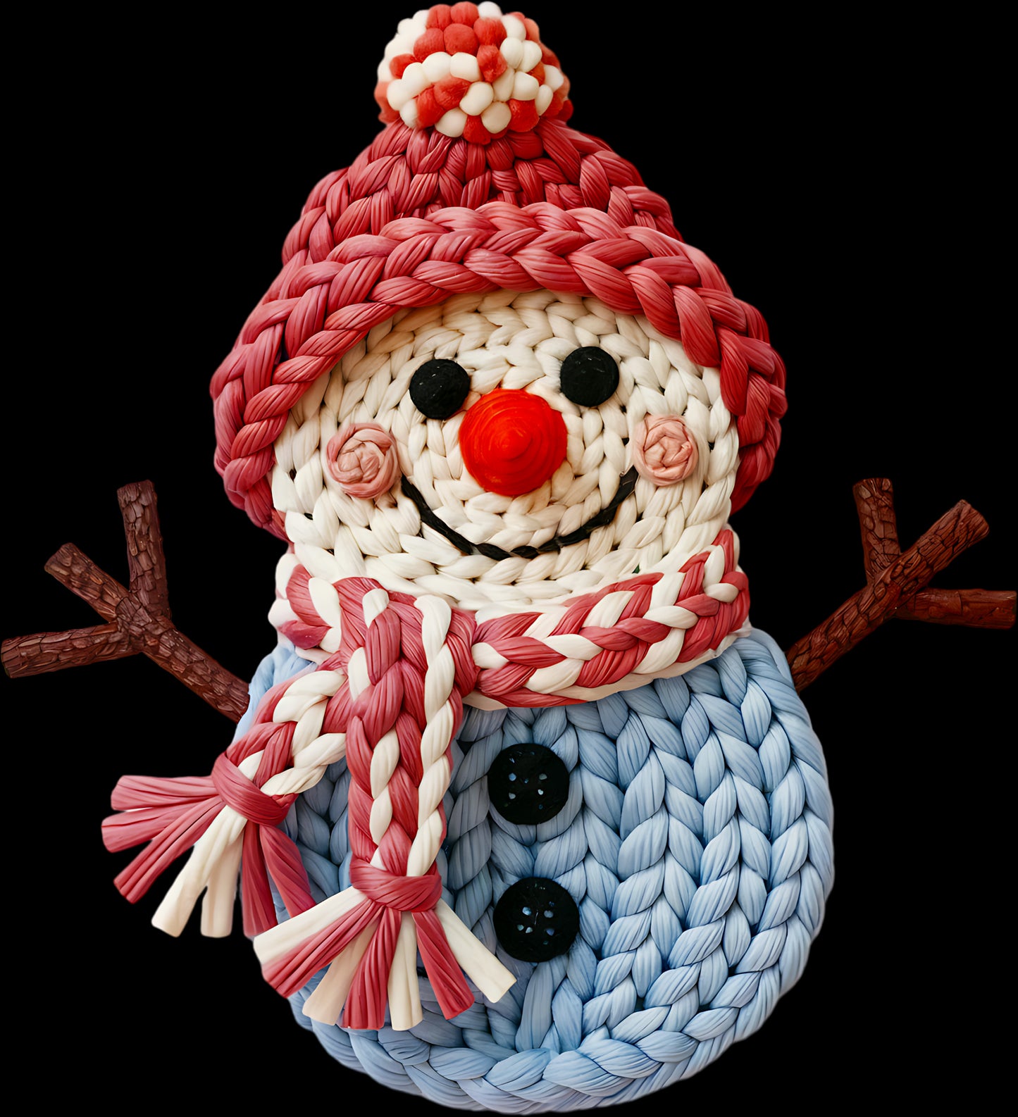 DTF Transfer – Yarn Snowman C Multi Sizes