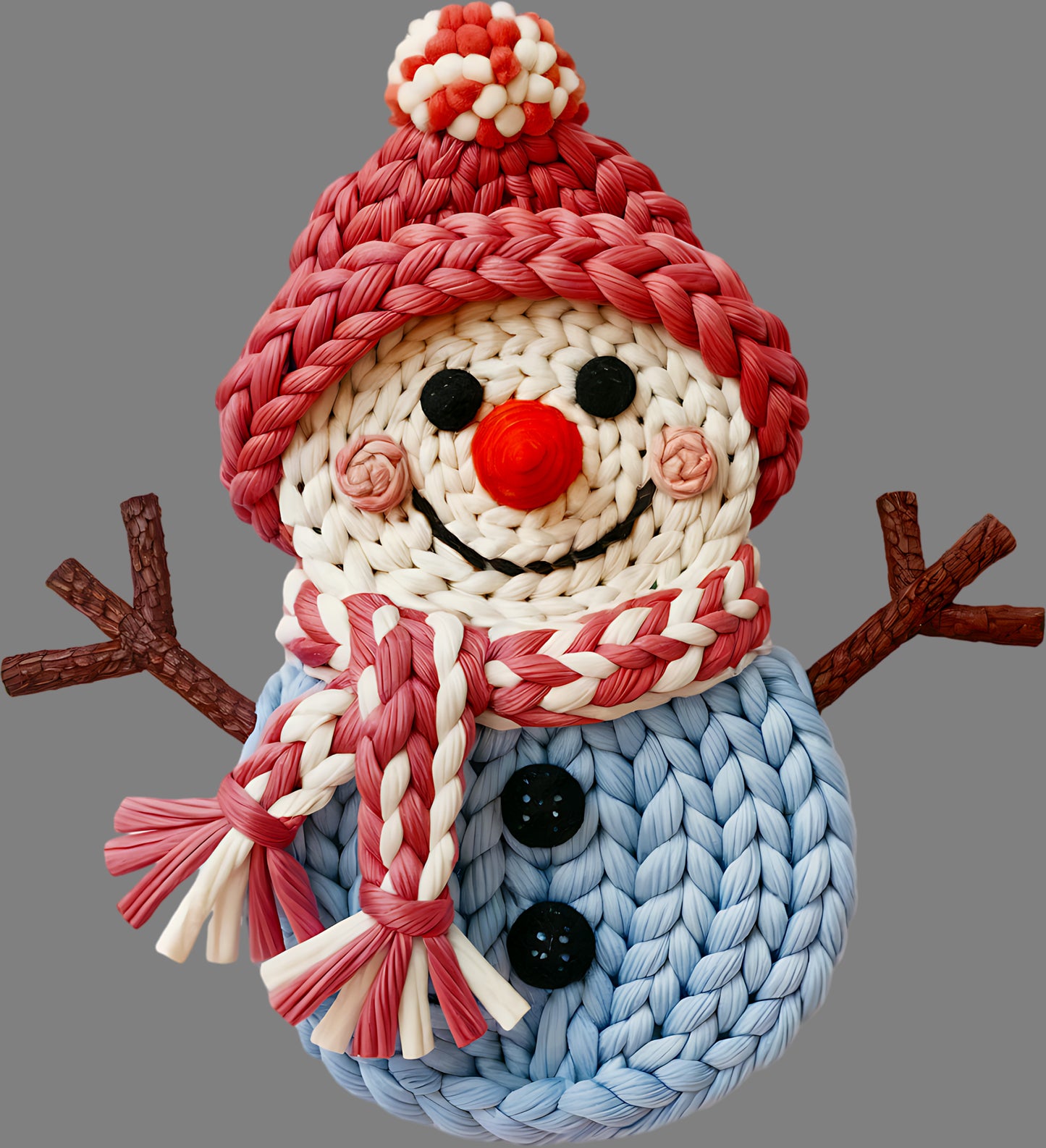 DTF Transfer – Yarn Snowman C Multi Sizes