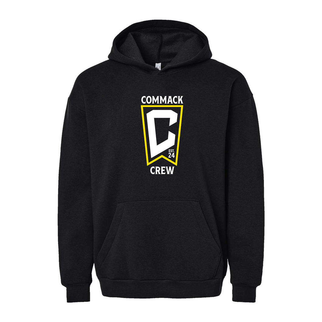 Commack Crew - American Apparel Adult - ReFlex Fleece Hoodie - Black - Get Things Printed INC