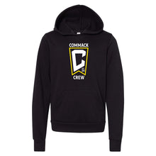 Load image into Gallery viewer, Commack Crew - BELLA+CANVAS ® Youth Sponge Fleece Pullover Hoodie - Black - Get Things Printed INC
