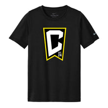 Load image into Gallery viewer, Commack Crew - Nike Youth Swoosh Sleeve rLegend Tee - Black - Get Things Printed INC
