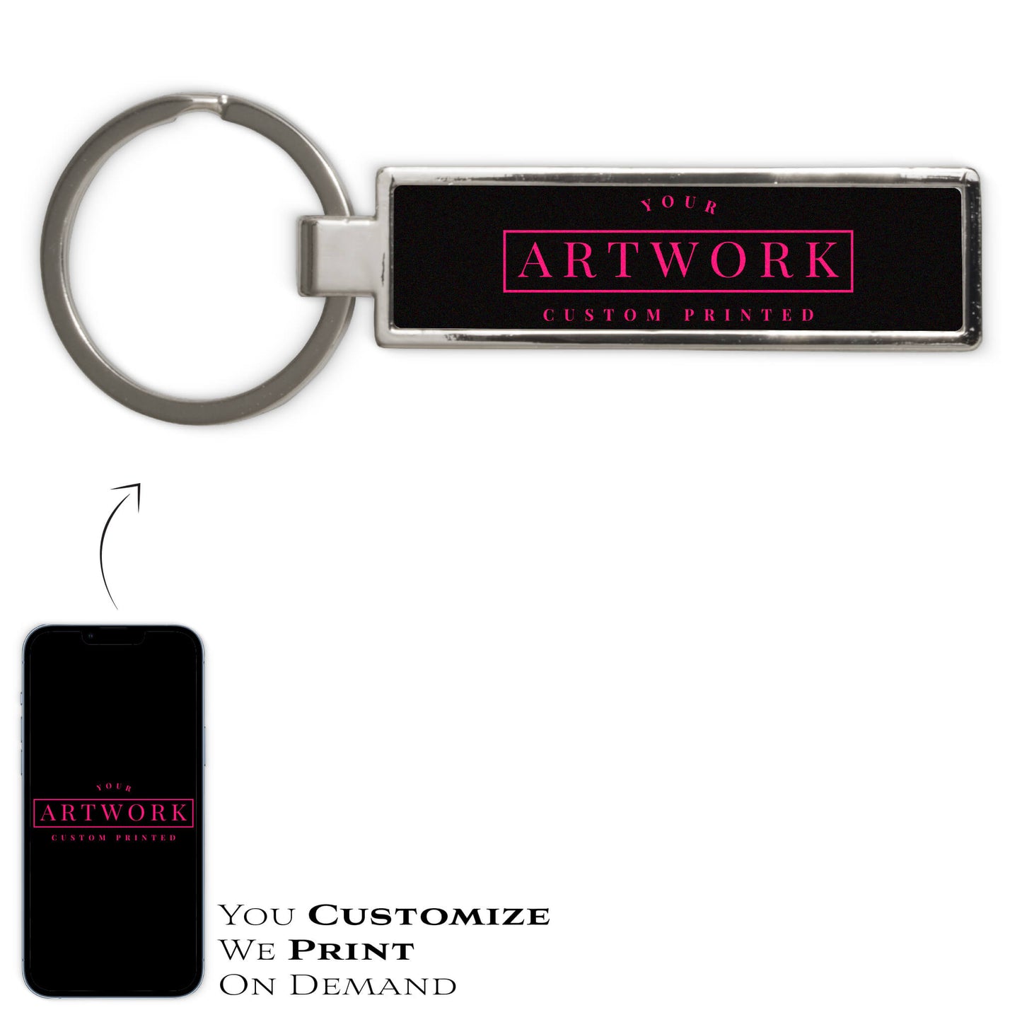 KEYCHAIN BOTTLE OPENER - RECTANGLE