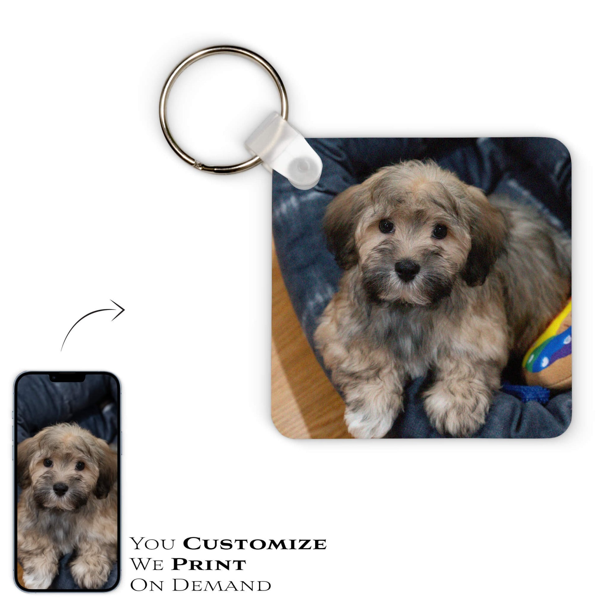 BILLBOARD KEYCHAIN - SQUARE - Get Things Printed INC