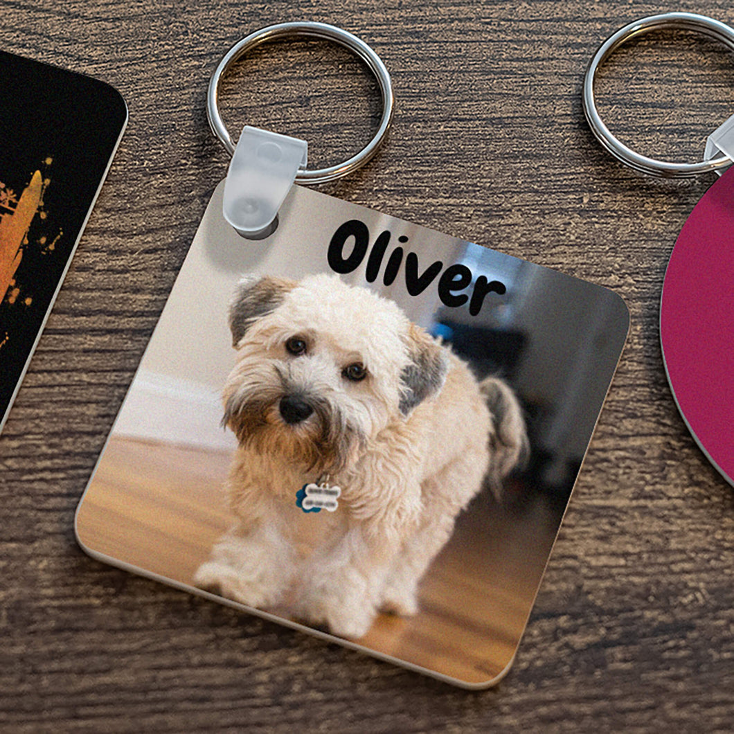 BILLBOARD KEYCHAIN - SQUARE - PERSONALIZED NAME - Get Things Printed INC