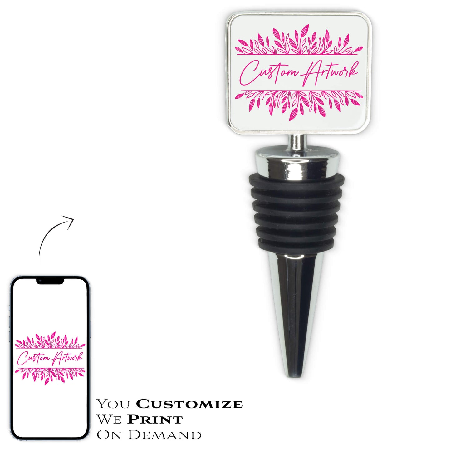 BOTTLE STOPPER - METAL - Get Things Printed INC