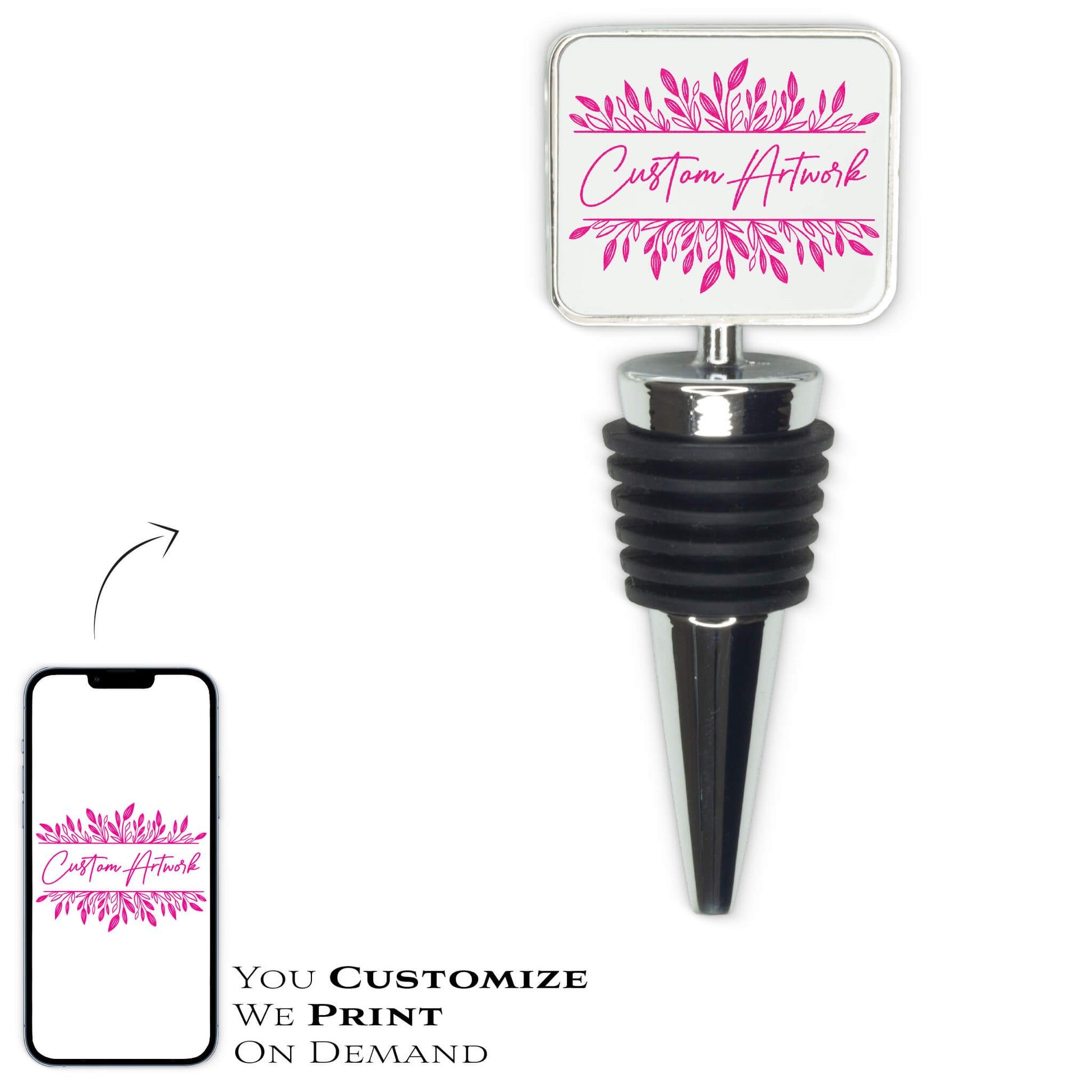BOTTLE STOPPER - METAL - Get Things Printed INC