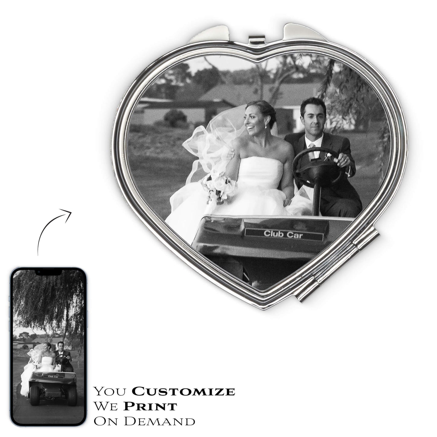 HEART COSMETIC MIRROR - Get Things Printed INC
