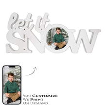Load image into Gallery viewer, LET IT SNOW PHOTO BLOCK - Get Things Printed INC
