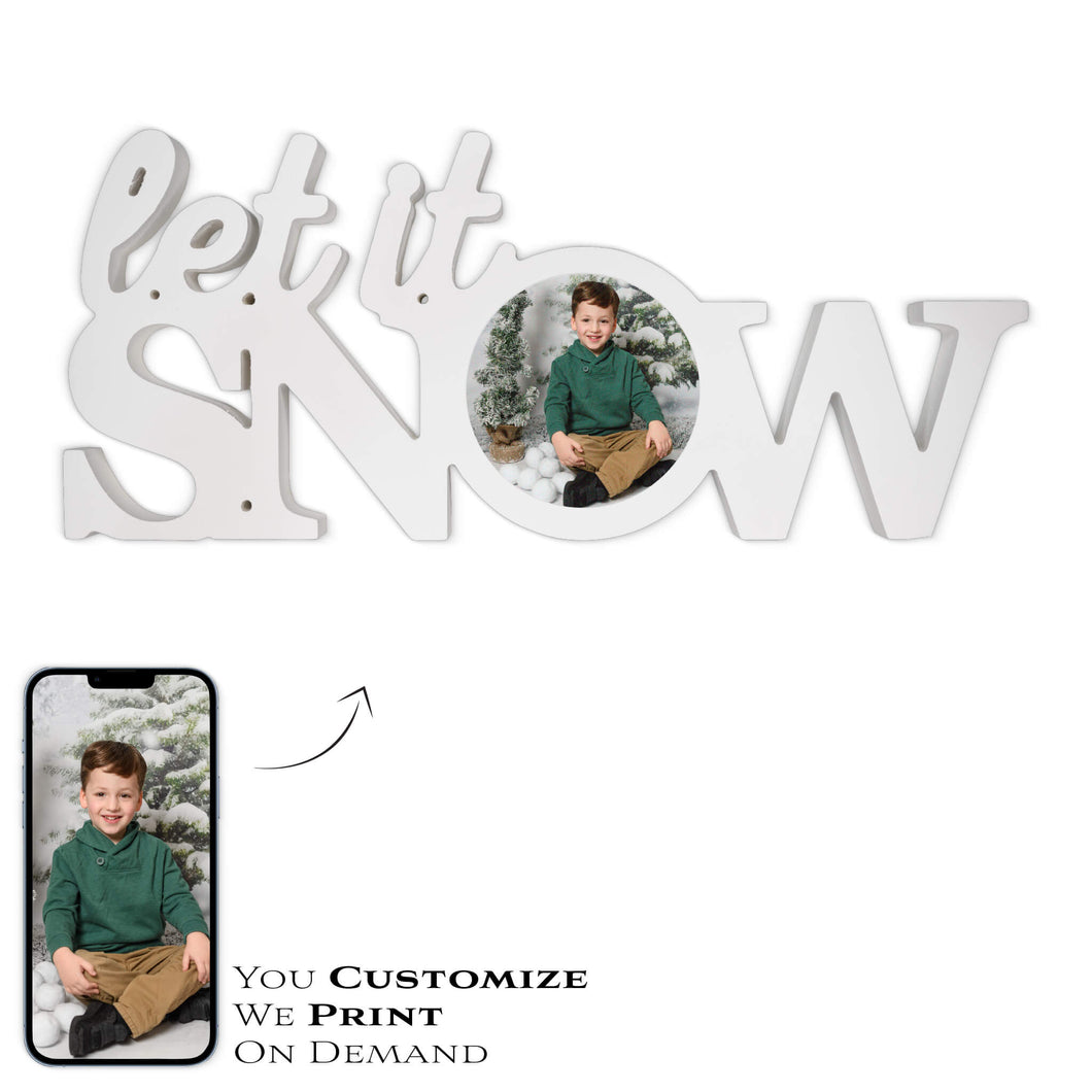 LET IT SNOW PHOTO BLOCK - Get Things Printed INC