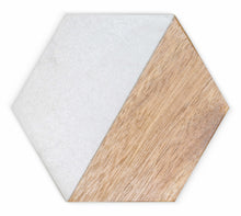 Load image into Gallery viewer, MARBLE &amp; ACACIA WOOD COASTER - Get Things Printed INC
