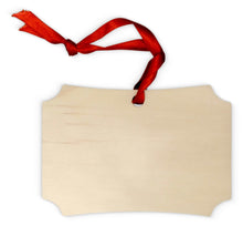 Load image into Gallery viewer, ORNAMENT - WOODEN - 4&quot; x 3&quot; - MERRY CHRISTMAS - Get Things Printed INC
