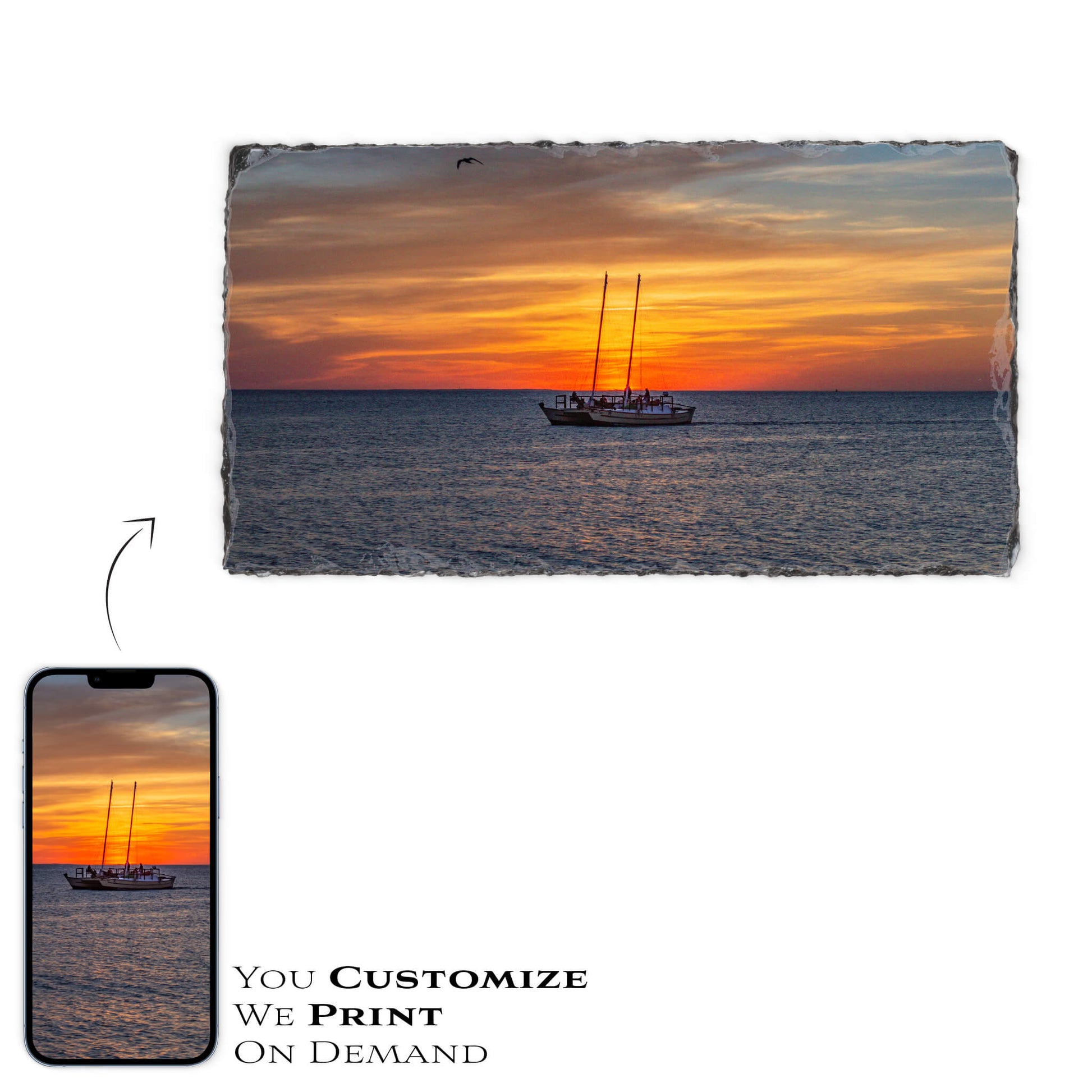 ROCK SLATE 8.25" X 4.3" - Get Things Printed INC