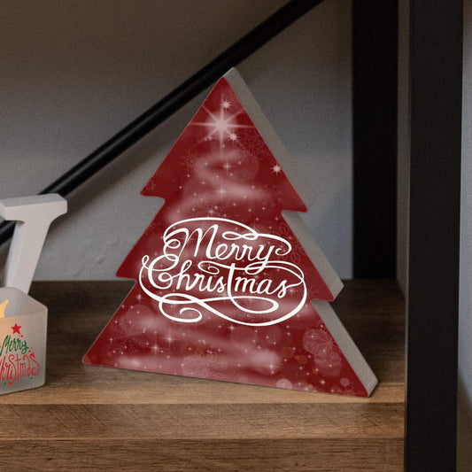 TREE PHOTO BLOCK MERRY CHRISTMAS - Get Things Printed INC